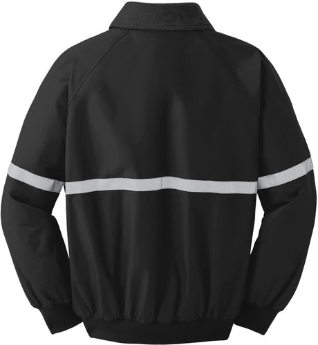 Mens Challenger Jacket with Reflective Taping X - Small True Black/True Black/Reflective Jackets