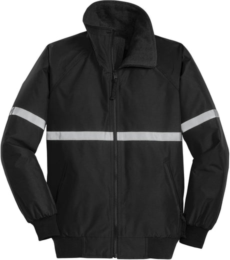 Mens Challenger Jacket with Reflective Taping X - Small True Black/True Black/Reflective Jackets