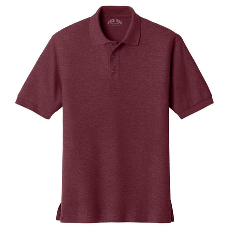 Mens Classic Silk Touch Polo Shirts in 36 Colors and Sizes: XS - 6XL Burgundy X - Small Polos/Knits