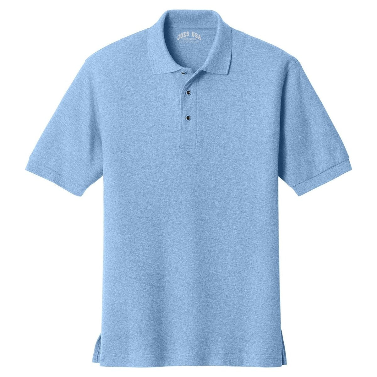 Mens Classic Silk Touch Polo Shirts in 36 Colors and Sizes: XS - 6XL Light Blue X - Small Polos/Knits