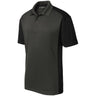 Men's Colorblock Micropique Sport - Wick Polo Iron Grey / Black X - Small Polos/Knits