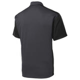 Men's Colorblock Micropique Sport - Wick Polo Iron Grey / Black X - Small Polos/Knits