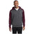 Mens Colorblock Tech Fleece 1/4 - Zip Hooded Sweatshirt Graphite Heather/Maroon X - Small Zip Hoodies