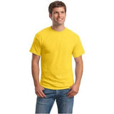 Mens ComfortBlend EcoSmart 50/50 Cotton/Poly T-Shirt 2X - Large Yellow Short Sleeve T-Shirts