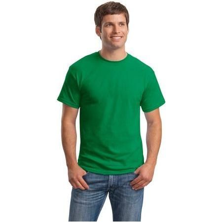 Mens ComfortBlend EcoSmart 50/50 Cotton/Poly T-Shirt Large Kelly Green Short Sleeve T-Shirts