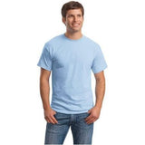 Mens ComfortBlend EcoSmart 50/50 Cotton/Poly T-Shirt Large Light Blue Short Sleeve T-Shirts