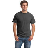 Mens ComfortBlend EcoSmart 50/50 Cotton/Poly T-Shirt Large Smoke Grey Short Sleeve T-Shirts