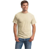 Mens ComfortBlend EcoSmart 50/50 Cotton/Poly T-Shirt Medium Sand Short Sleeve T-Shirts
