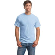 Mens ComfortBlend EcoSmart 50/50 Cotton/Poly T-Shirt Small Light Blue Short Sleeve T-Shirts