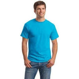Mens ComfortBlend EcoSmart 50/50 Cotton/Poly T-Shirt Small Light Blue Short Sleeve T-Shirts