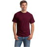 Mens ComfortBlend EcoSmart 50/50 Cotton/Poly T-Shirt Small Maroon Short Sleeve T-Shirts