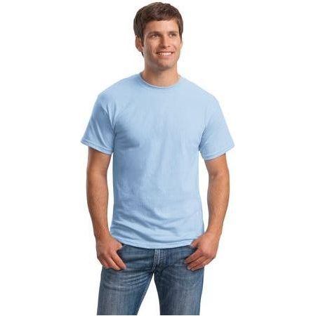 Mens ComfortBlend EcoSmart 50/50 Cotton/Poly T-Shirt X - Large Light Blue Short Sleeve T-Shirts