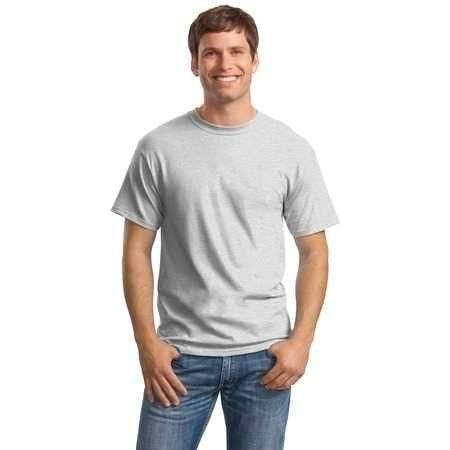 Mens ComfortSoft Heavyweight 100% Cotton T-Shirt Small Ash Short Sleeve T-Shirts