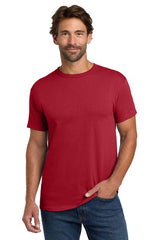Mens ComfortSoft Heavyweight 100% Cotton T-Shirt Small Deep Red Short Sleeve T-Shirts