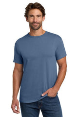Mens ComfortSoft Heavyweight 100% Cotton T-Shirt Small Denim Blue Short Sleeve T-Shirts