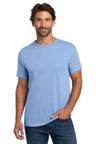 Mens ComfortSoft Heavyweight 100% Cotton T-Shirt Small Light Blue Short Sleeve T-Shirts