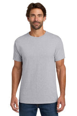 Mens ComfortSoft Heavyweight 100% Cotton T-Shirt Small Light Steel Short Sleeve T-Shirts