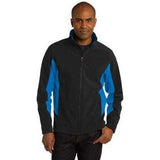 Mens Core Colorblock Soft Shell Jacket X - Small Black/Battleship Grey Soft Shell Jackets