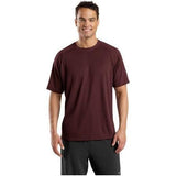Mens Dry Zone Short Sleeve Raglan T-Shirt X - Small Maroon Short Sleeve T-Shirts