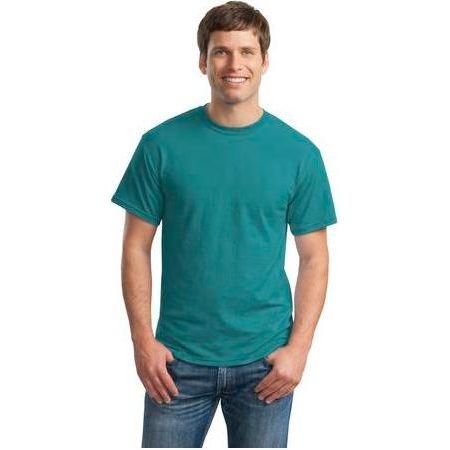 Mens DryBlend 50 Cotton/50 DryBlend Poly T-Shirt Large Jade Dome Short Sleeve T-Shirts