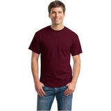 Mens DryBlend 50 Cotton/50 DryBlend Poly T-Shirt Large Maroon Short Sleeve T-Shirts