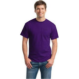 Mens DryBlend 50 Cotton/50 DryBlend Poly T-Shirt Large Purple Short Sleeve T-Shirts