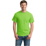 Mens DryBlend 50 Cotton/50 DryBlend Poly T-Shirt Medium Lime Short Sleeve T-Shirts