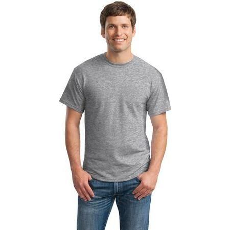 Mens DryBlend 50 Cotton/50 DryBlend Poly T-Shirt Medium Sport Grey Short Sleeve T-Shirts