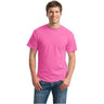 Mens DryBlend 50 Cotton/50 DryBlend Poly T-Shirt Small Azalea Short Sleeve T-Shirts