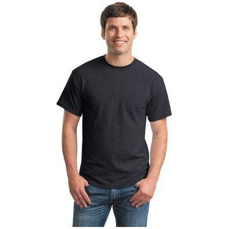Mens DryBlend 50 Cotton/50 DryBlend Poly T-Shirt Small Dark Heather Short Sleeve T-Shirts