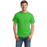 Mens DryBlend 50 Cotton/50 DryBlend Poly T-Shirt Small Electric Green Short Sleeve T-Shirts