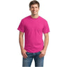 Mens DryBlend 50 Cotton/50 DryBlend Poly T-Shirt Small Heliconia Short Sleeve T-Shirts