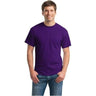 Mens DryBlend 50 Cotton/50 DryBlend Poly T-Shirt Small Purple Short Sleeve T-Shirts