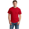 Mens DryBlend 50 Cotton/50 DryBlend Poly T-Shirt Small Red Short Sleeve T-Shirts