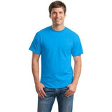 Mens DryBlend 50 Cotton/50 DryBlend Poly T-Shirt Small Sapphire Short Sleeve T-Shirts