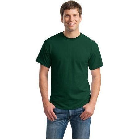 Mens DryBlend 50 Cotton/50 DryBlend Poly T-Shirt X - Large Forest Short Sleeve T-Shirts