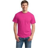 Mens DryBlend 50 Cotton/50 DryBlend Poly T-Shirt X - Large Heliconia Short Sleeve T-Shirts