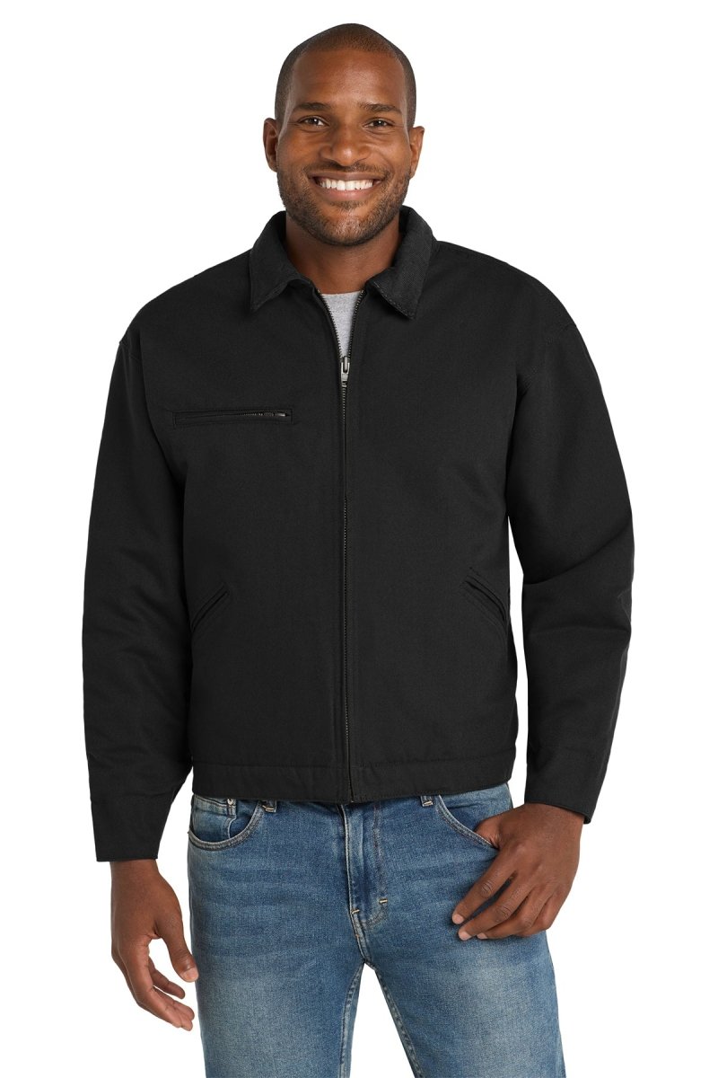 Men's Duck Cloth Work Jacket Black X - Small Jackets