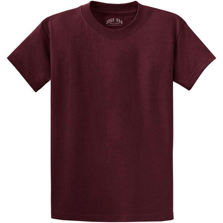 Men's Durable 100% Heavyweight Cotton T-Shirts in Regular, Big, and Tall Sizes Athletic Maroon Small Short Sleeve T-Shirts