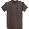 Men's Durable 100% Heavyweight Cotton T-Shirts in Regular, Big, and Tall Sizes Brown Small Short Sleeve T-Shirts