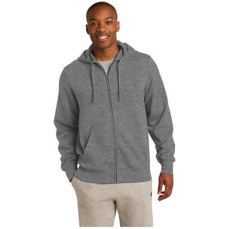 Mens Full - Zip Hooded Sweatshirt 2X - Large Vintage Heather Zip Hoodies