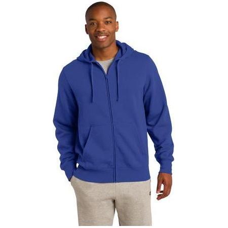 Mens Full - Zip Hooded Sweatshirt 3X - Large True Royal Zip Hoodies