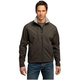 Mens Glacier Soft Shell Jacket X - Large Brown/Chrome Soft Shell Jackets
