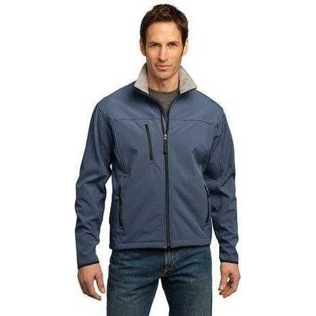 Mens Glacier Soft Shell Jacket X - Small Atlantic Blue/Chrome Soft Shell Jackets