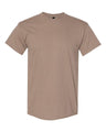 Mens Heavy Cotton 100% Cotton T-Shirt Small Brown Savana Short Sleeve T-Shirts