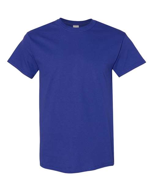 Mens Heavy Cotton 100% Cotton T-Shirt Small Cobalt Short Sleeve T-Shirts