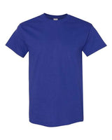 Mens Heavy Cotton 100% Cotton T-Shirt Small Cobalt Short Sleeve T-Shirts