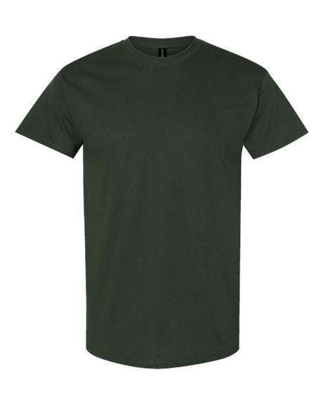 Mens Heavy Cotton 100% Cotton T-Shirt Small Forest Green Short Sleeve T-Shirts