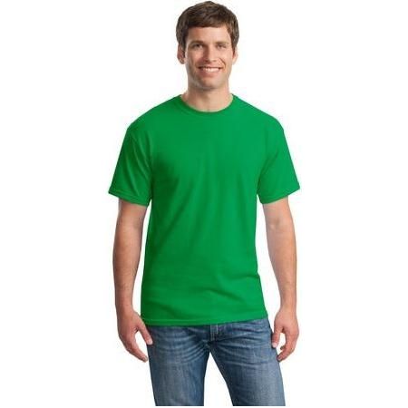 Mens Heavy Cotton 100% Cotton T-Shirt Small Irish Green Short Sleeve T-Shirts