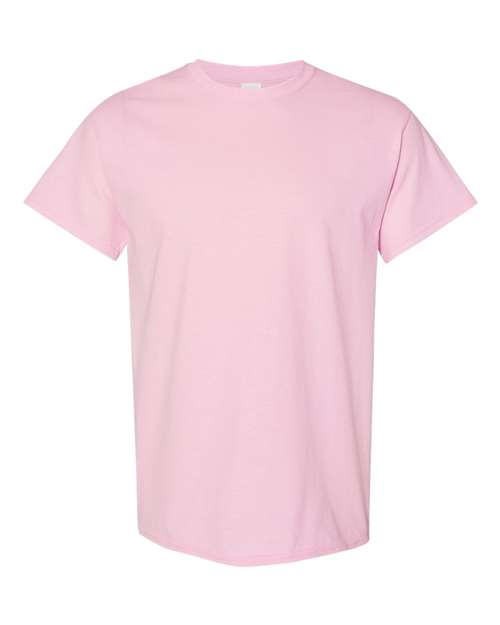 Mens Heavy Cotton 100% Cotton T-Shirt Small Light Pink Short Sleeve T-Shirts